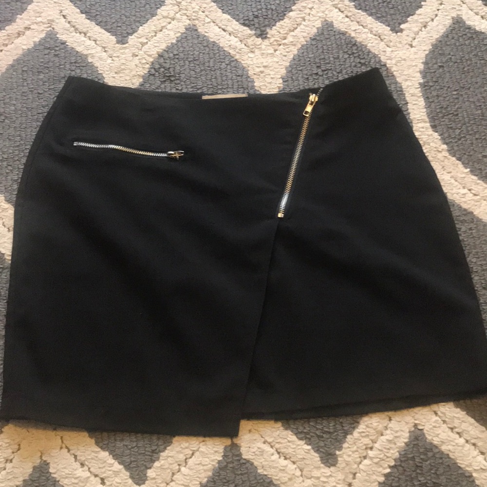 Black mini skirt